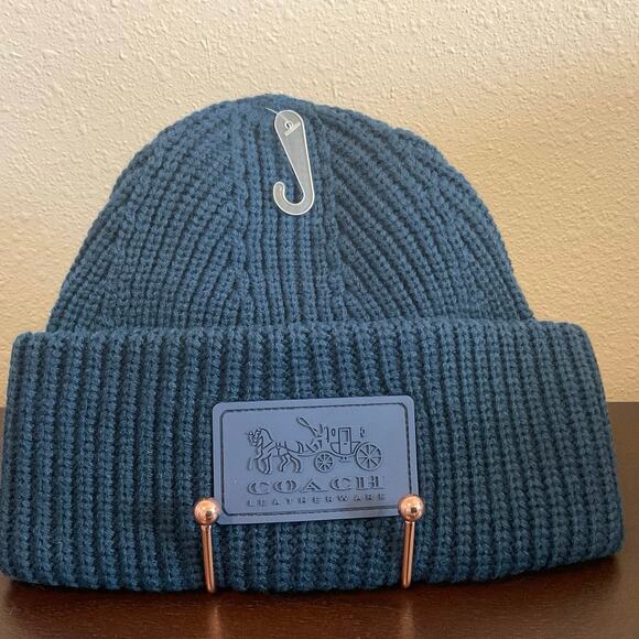 Coach Accessories - Coach Patch Beanie, True Blue, NWT